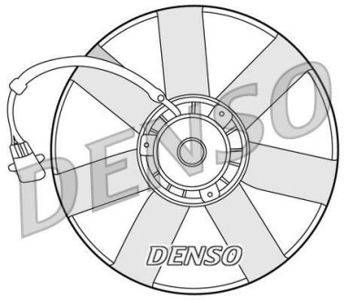 Вентилятор, охлаждение двигателя - (1J0959455D, 1J0959455F) DENSO DER32002 (фото 1)