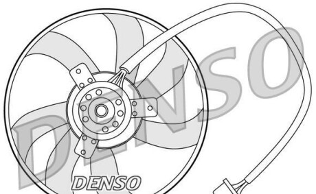 Вентилятор, охлаждение двигателя - DENSO DER32003