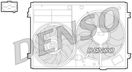 Вентилятор, охлаждение двигателя - DENSO DER32012