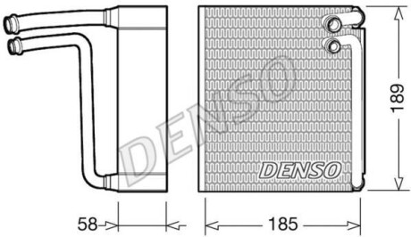 Испаритель, кондиционер - DENSO DEV09025