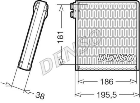 Испаритель, кондиционер - DENSO DEV09103