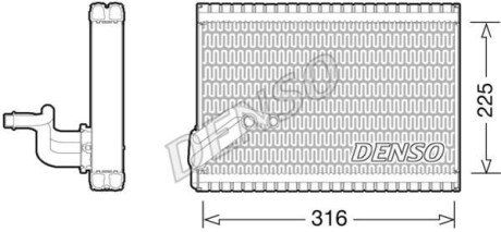 Испаритель, кондиционер - DENSO DEV21003