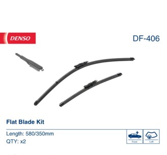 Фото 2 - Дворник (щетка стеклоочистителя) DENSO DF-406 (DF406)