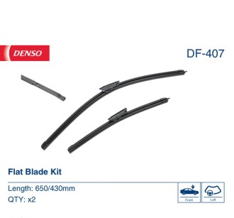 Фото 2 - Двірник (щітка склоочисника) DENSO DF-407 (DF407)