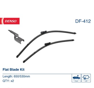 Фото 2 - Двірник (щітка склоочисника) DENSO DF-412 (DF412)