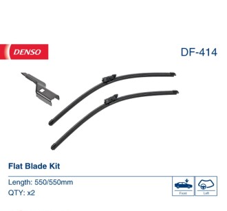 Фото 2 - Двірник (щітка склоочисника) DENSO DF-414 (DF414)