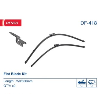 Фото 2 - Двірник (щітка склоочисника) DENSO DF-418 (DF418)