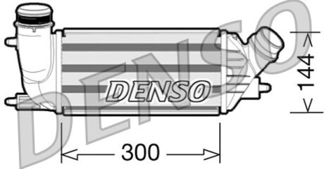 Интеркулер - (0384P2, 144010980, 14401098000) DENSO DIT07001