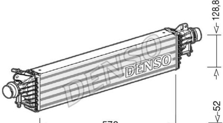 Інтеркулер - (1302311, 1302314, 13440202) DENSO DIT20004