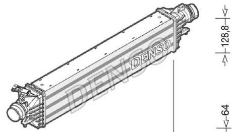 Інтеркулер - (1302312, 13440206) DENSO DIT20006