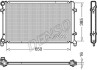 Теплообменник - (1K0121251P, 1K0121251BQ, 1K0121251BR) DENSO DRM02014 (фото 1)