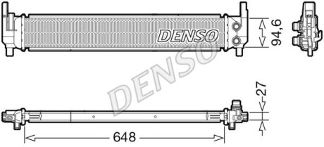 Радіатор двигуна - DENSO DRM02042