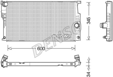 Теплообменник - (17117188807, 17117618807, 7188807) DENSO DRM05004