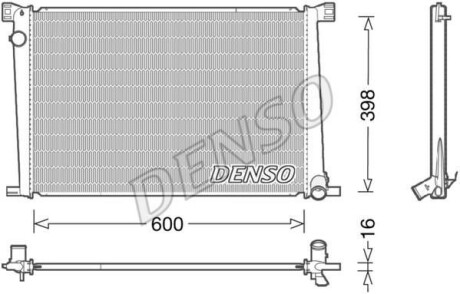 Теплообменник - (17117535099, 7535099, 17118675266) DENSO DRM05007