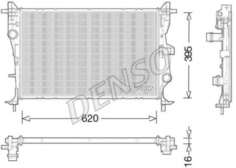 Радіатор двигуна - DENSO DRM06038