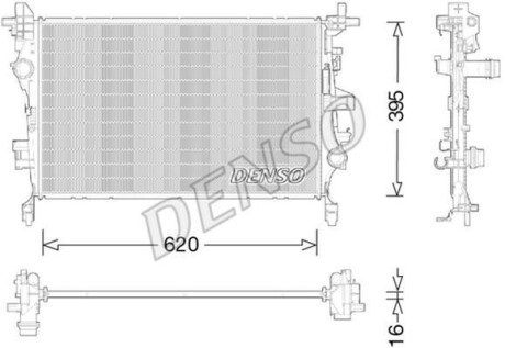 Теплообменник - (52009105) DENSO DRM09044