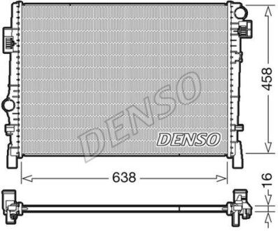 Теплообменник - (68038238, 68038238AA, 68038238AB) DENSO DRM09054