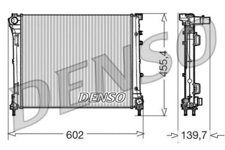 Радиатор, охлаждение двигателя - (bs518005aa, 51785398, 1820603) DENSO DRM09162