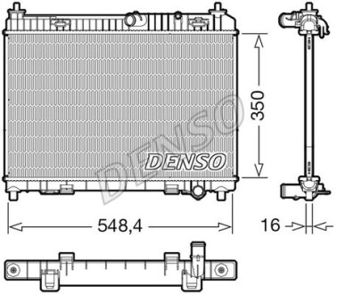 Радіатор основний - (1772874, AE818005AB, 5054660) DENSO DRM10113