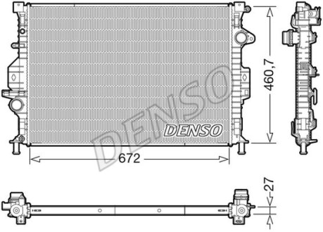 Радіатор основний - (cv618005fa) DENSO DRM10115