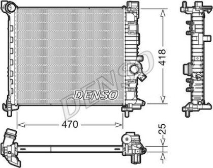 Теплообменник - (1300308, 13283247) DENSO DRM20114