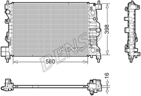 Радіатор основний - DENSO DRM20117