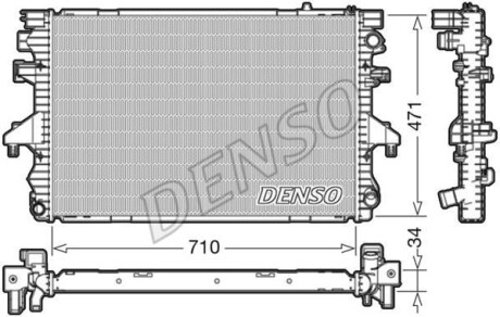 Теплообменник - (7H0121253J, 7H0121253G) DENSO DRM32040