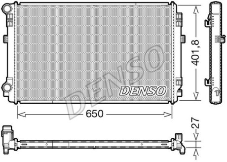 Радіатор основний - (5Q0121251EM, 5Q0121251ER, 5Q0121251FJ) DENSO DRM32048