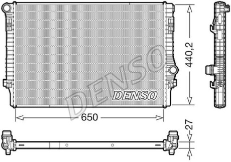 Радіатор основний - (5Q0121251EP) DENSO DRM32049