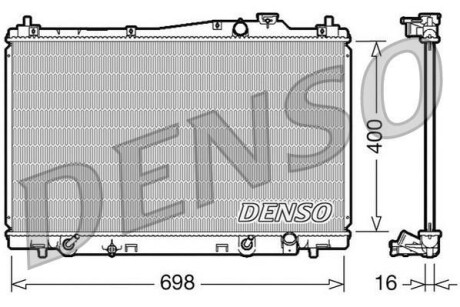 Радіатор двигуна - DENSO DRM40017