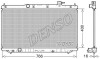 Радіатор, система охолодження двигуна - (190105A2A01) DENSO DRM40038 (фото 1)