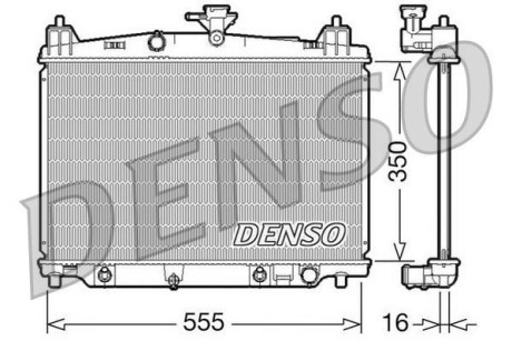 Радиатор, охлаждение двигателя - (zj3915200a, zy8415200a) DENSO DRM44018