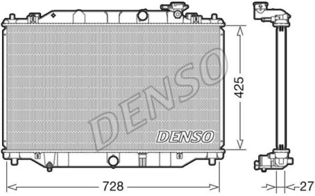 Теплообменник - (sh0115200a, sh0115200, sh0315200) DENSO DRM44040