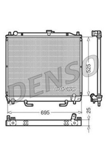 Радиатор, охлаждение двигателя - DENSO DRM45015