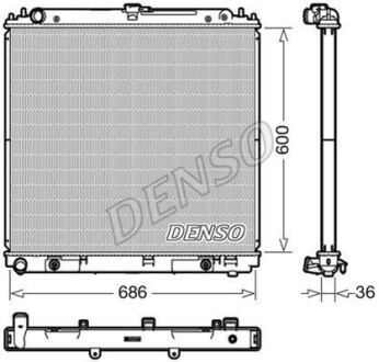 Теплообменник - (21460EB30A, 21460EB31A, 21460EB31B) DENSO DRM46042