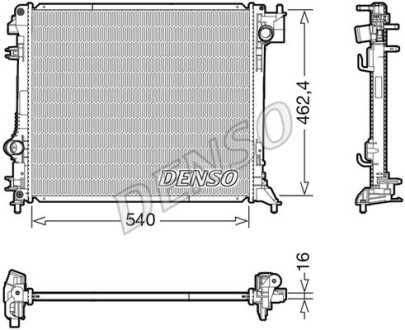 Радіатор основний - (214104EA0A, 214104EA1A) DENSO DRM46062