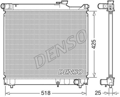 Радіатор двигуна - DENSO DRM47037