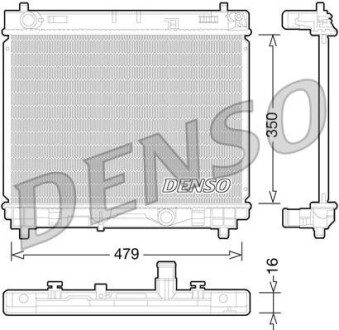 Радиатор, охлаждение двигателя - ((1640033120)) DENSO DRM50059