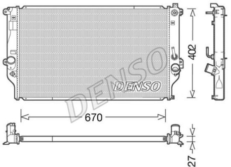 Теплообменник - (1640026411) DENSO DRM50092