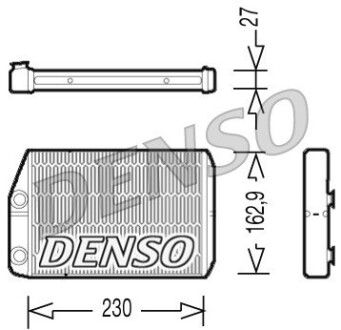 Теплообменник, отопление салона - (77364073) DENSO DRR09034