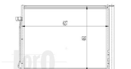 Радіатор кондиціонера X5 (E70/F15/F85)/X6(E71/E72/F16/F86) 2.0D-4.8 06- - DEPO 004-016-0020