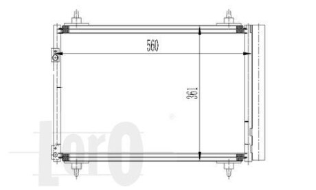 Радіатор кондиціонера Berlingo/Partner 1.6HDI 08- - (6455EW, 6455HT, 6455GH) DEPO 009-016-0016