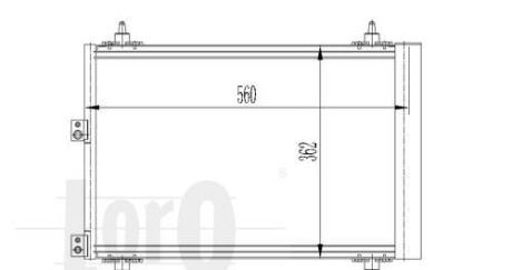 Радіатор кондиціонера Berlingo/Partner 1.6HDI 05- - (9645964780, 6455CN) DEPO 009-016-0017