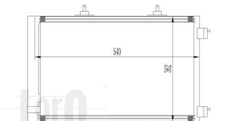 Радіатор кондиціонера Citroen C2/C3/Peugeot 206/207 1.1-1.6D 02- - DEPO 009-016-0020