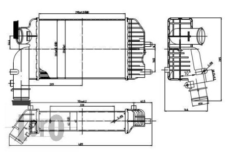 Радіатор інтеркулера JUMPER/DUCATO/BOXER 1.9 TD/2.0 Hdi 94- - (0384E4, 1340934080, 0384G8) DEPO 009-018-0001