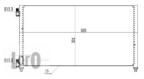 Конденсатор, кондиционер - DEPO 016-016-0008