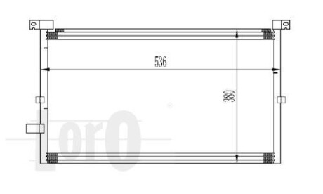 Радіатор кондиціонера MONDEO III(00-)1.8 i 16V - DEPO 017-016-0012