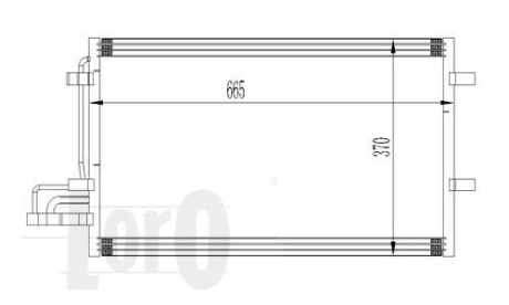 Конденсатор кондиціонера FOCUS C-MAX/FOCUS II 1.6i/1.4 i 16V 03- - (1334248, 1335552, 1516838) DEPO 017-016-0015