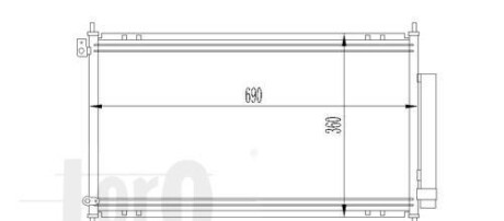 Радіатор кондиціонера Accord VII 2.0/2.4 03-08 - DEPO 018-016-0014