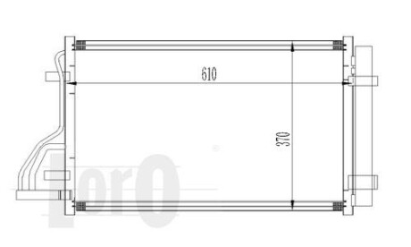 Радіатор кондиціонера CEE\'D (ED) (07-) 1.4 i 16V - DEPO 024-016-0005